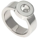 Silver White Gold Chopard Ring