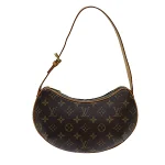 Brown Canvas Louis Vuitton Croissant