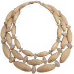 Beige Fabric Givenchy Necklace