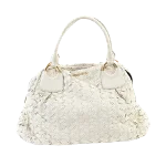 White Leather Miu Miu Handbag