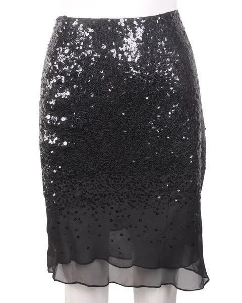 Black Silk DKNY Skirt