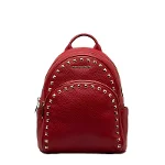 Red Leather Michael Kors Backpack