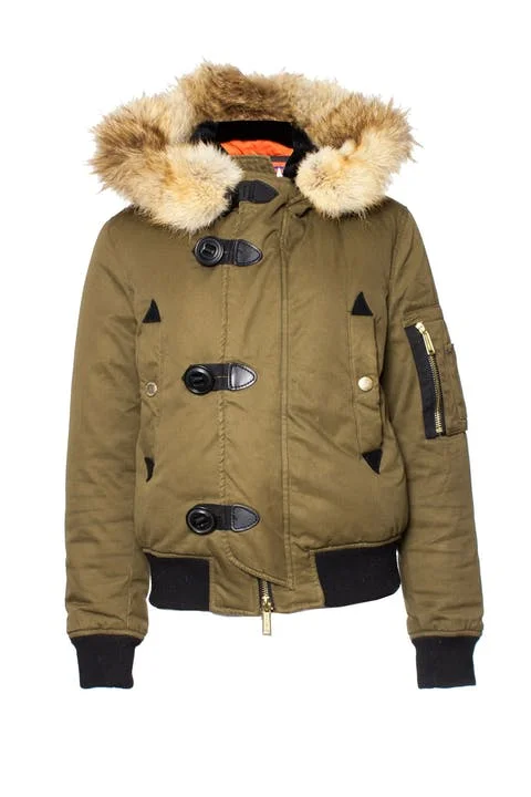 Green Fabric Dsquared2 Jacket