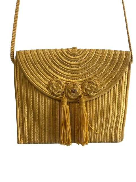 Yellow Leather Nina Ricci Shoulder Bags