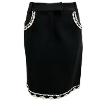 Black Fabric Moschino Skirt