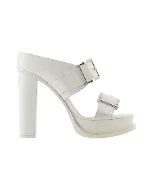 White Leather Alexander McQueen Sandals