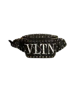 Black Fabric Valentino Belt Bag