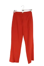 Red Viscose Khaite Pants