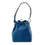 Blue Leather Louis Vuitton Petit Noe