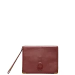 Red Leather Cartier Clutch