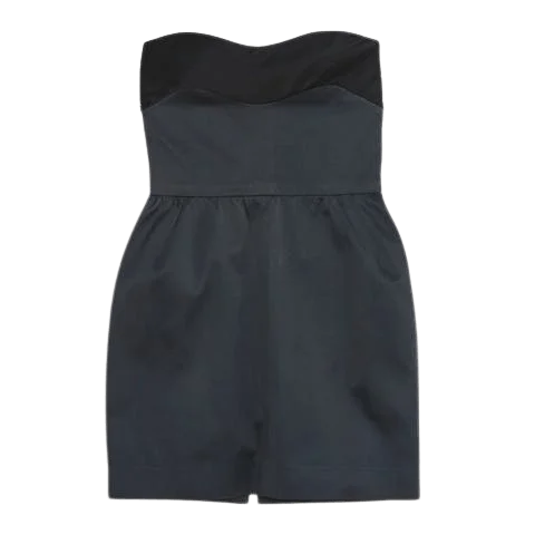 Navy Cotton Saint Laurent Dress