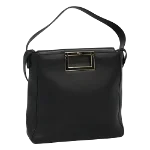 Black Leather Salvatore Ferragamo Handbag