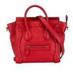 Red Leather Celine Luggage