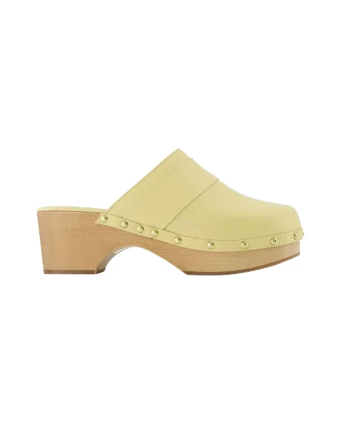 Yellow Leather Aeyde Flats