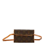 Brown Canvas Louis Vuitton Florentine Pochette