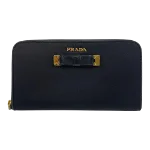 Black Canvas Prada Wallet