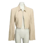 Beige Linen Ash Jacket