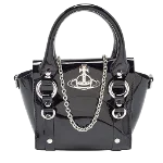 Black Leather Vivenne Westwood Tote