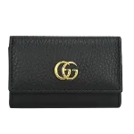 Black Leather Gucci Key Holder