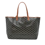 Black Fabric Goyard St Louis Tote