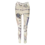 Beige Polyester Jean Paul Gaultier Pants