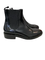 Black Leather Balenciaga Boots