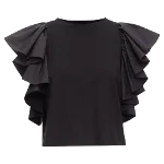 Black Cotton Alexander McQueen Top