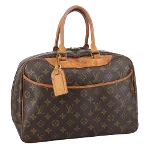 Brown Canvas Louis Vuitton Deauville 