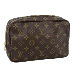 Brown Canvas Louis Vuitton Trousse Toilette