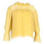 Yellow Silk Chloé Top