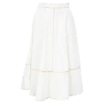 White Cotton Alexander McQueen Skirt