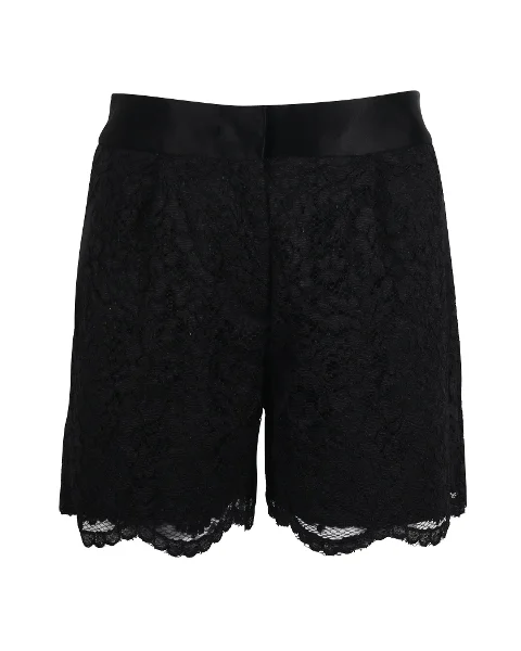 Black Fabric Dkny Shorts