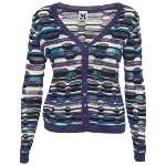 Purple Knit M Missoni Cardigan