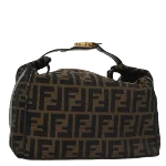 Brown Canvas Fendi Pouch