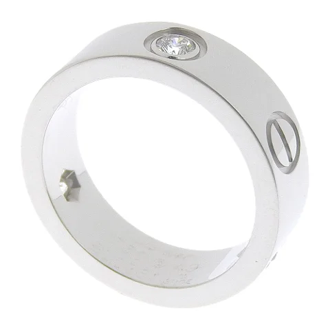 Silver White Gold Cartier Ring