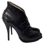 Black Leather Alexander McQueen Boots