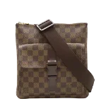 Brown Canvas Louis Vuitton Reporter Melville