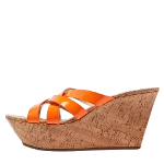 Orange Fabric Casadei Sandals