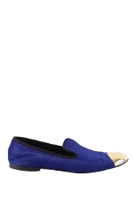 Blue Leather Giuseppe Zanotti Flats