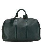 Green Leather Louis Vuitton Travel Bag