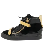 Black Leather Giuseppe Zanotti Sneakers