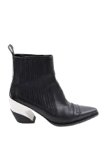 Black Leather Roger Vivier Boots