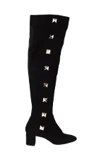 Black Suede Valentino Boots