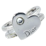 Silver Metal Dior Ring