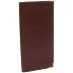 Burgundy Leather Cartier Wallet