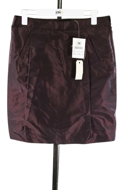 Purple Silk Saint Laurent Skirt