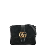 Black Suede Gucci Shoulder Bag