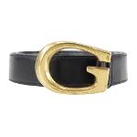 Black Leather Gucci Belt