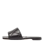 Black Leather Bottega Veneta Flats