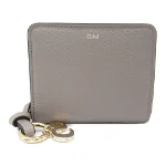 Grey Leather Chloé Wallet